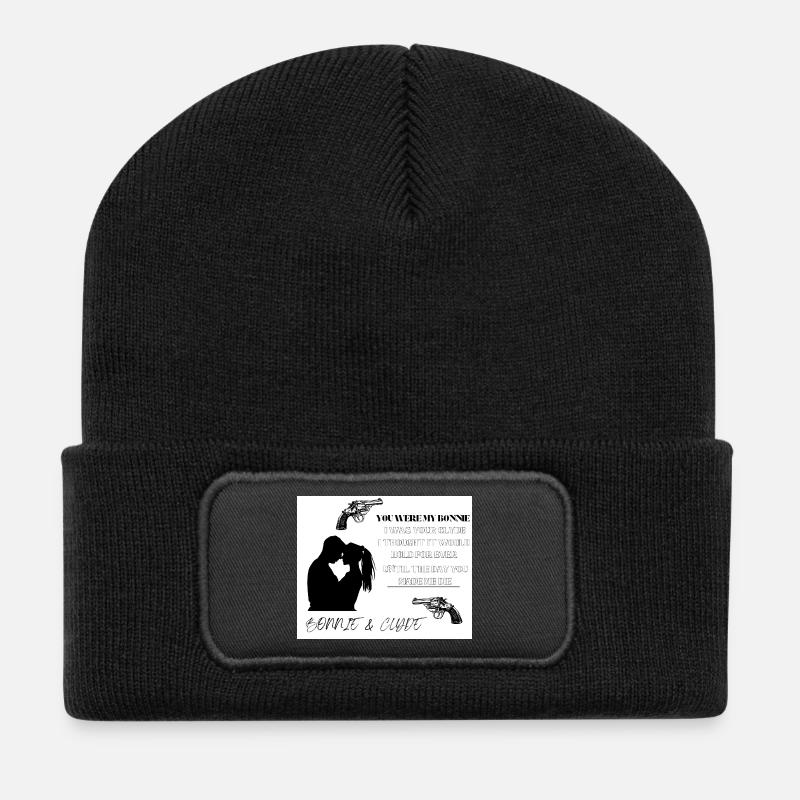 Bonnie&Clyde - Recycled Patch Beanie - black