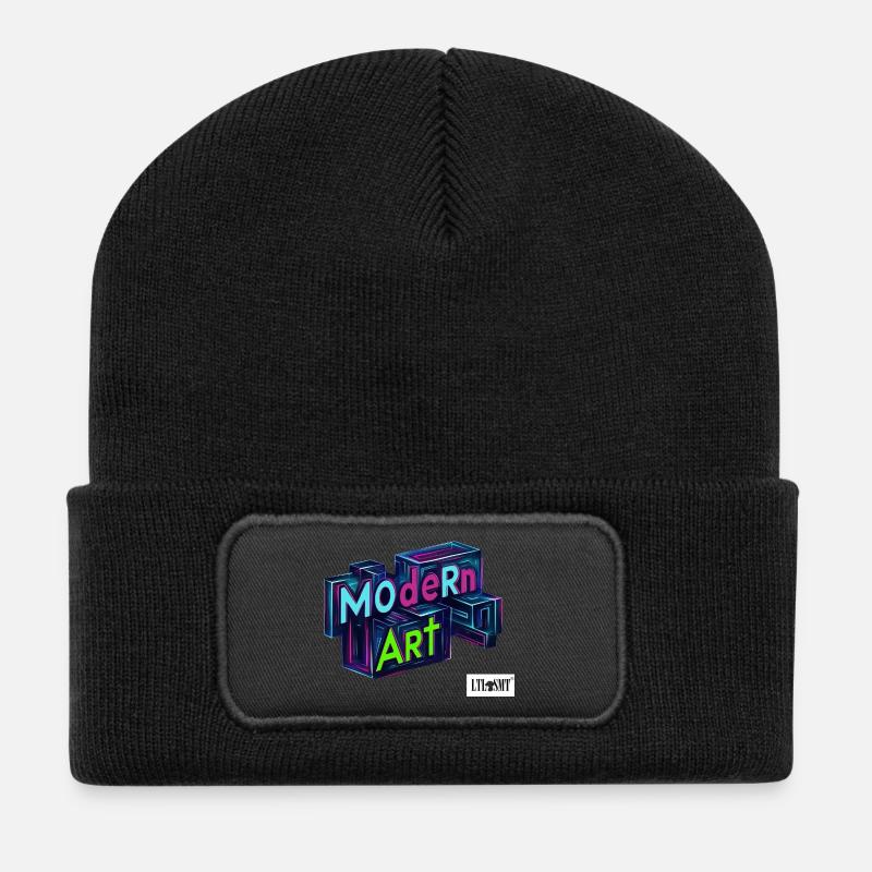 MOdeRn ART - Recycled Patch Beanie - black