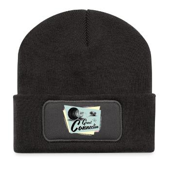 Fifties Great connection phone - Recycled Patch Beanie - dark grey - Front