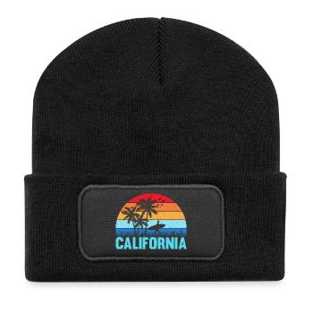 California - Recycled Patch Beanie - black - Front
