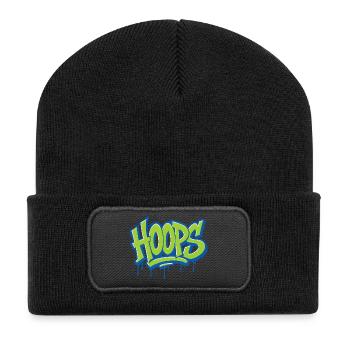 Hoops Basketball Sports Idée Cadeau BBall - Beanie recyclé à patch - noir - Devant