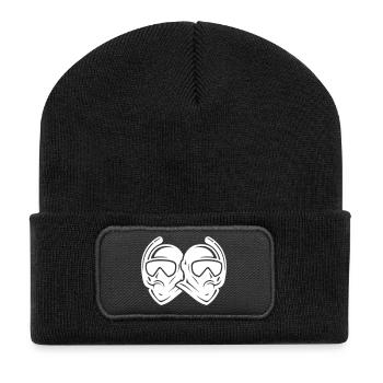 Diver icon - Recycled Patch Beanie - black - Front
