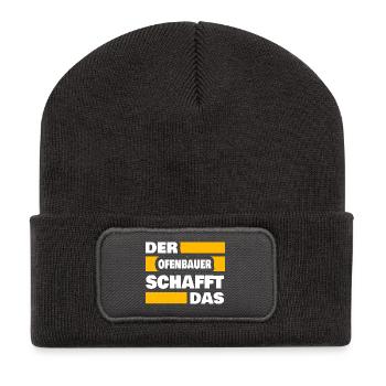 Stove builder - Recycled Patch Beanie - dark grey - Front