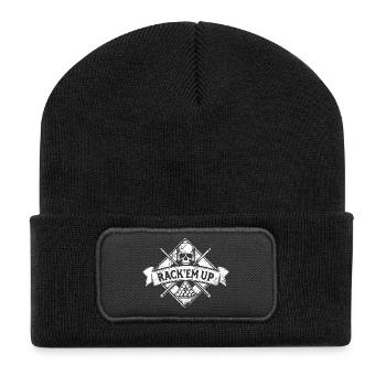 Rack'em up - Eight Ball - Billiards Player - Recycled Patch Beanie - black - Front