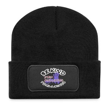Don't bully me - Recycled Patch Beanie - black - Front