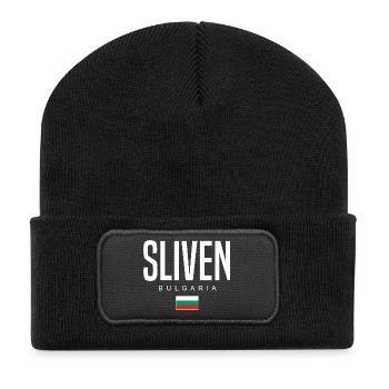 Sliven Bulgarie - Beanie recyclé à patch - noir - Devant