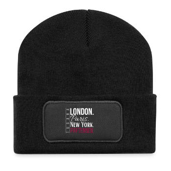 London Paris New York Pattensen - Recycled Patch Beanie - black - Front
