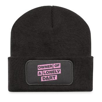 Darts Shirt Hoodie Owner of a lonely Dart - Recycelte Patch Beanie - Dunkelgrau - Vorne