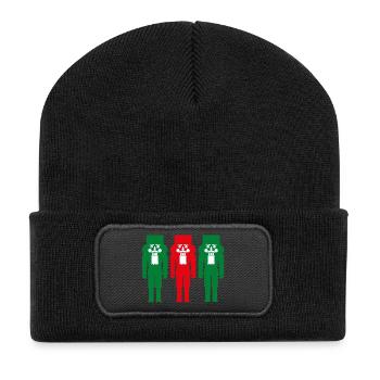 Nutcracker Color Three Christmas Traditional - Recycled Patch Beanie - black - Front