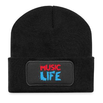Music life - Recycled Patch Beanie - black - Front