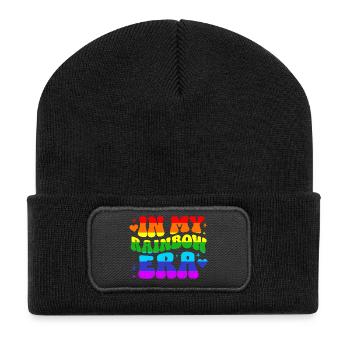Pride Gift LGBTQ Rainbow Diversity - Recycled Patch Beanie - black - Front