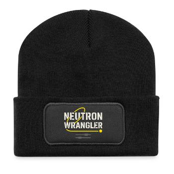 Fier - Beanie recyclé à patch - noir - Devant