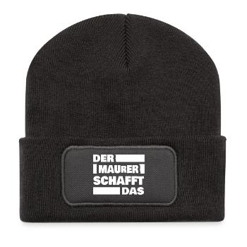 Bricklayer as work - Recycled Patch Beanie - dark grey - Front