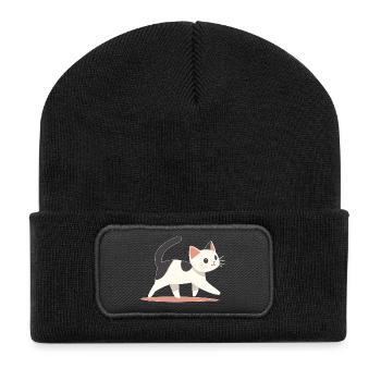 Cat - Recycled Patch Beanie - black - Front