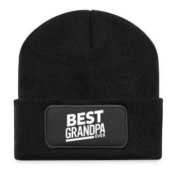 Meilleur grand-père de tous les temps - Bester Opa - Beanie recyclé à patch - noir - Devant