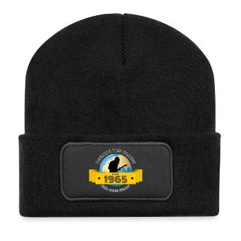 60. Geburtstag fait vibrer cette planète depuis 12/1965 - Beanie recyclé à patch - noir - Devant