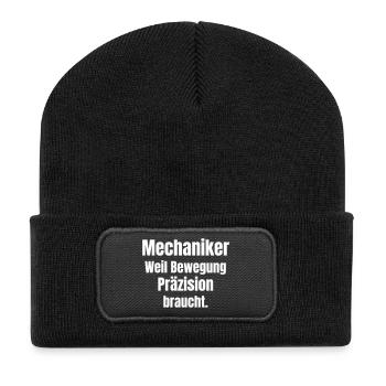 Mechanic Movement Precision Shirt - Recycled Patch Beanie - black - Front