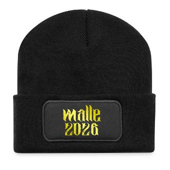 Malle 2026 - Recycled Patch Beanie - black - Front