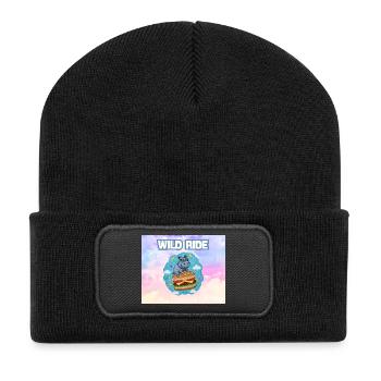 Champ de burgers Hippo Wild Ride - Beanie recyclé à patch - noir - Devant