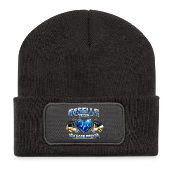 Journeyman 2026 Journeyman's exam passed Gift - Recycled Patch Beanie - dark grey - Front