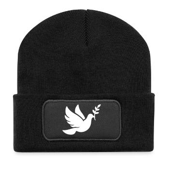Foi de la Paix de la Colombe - Beanie recyclé à patch - noir - Devant