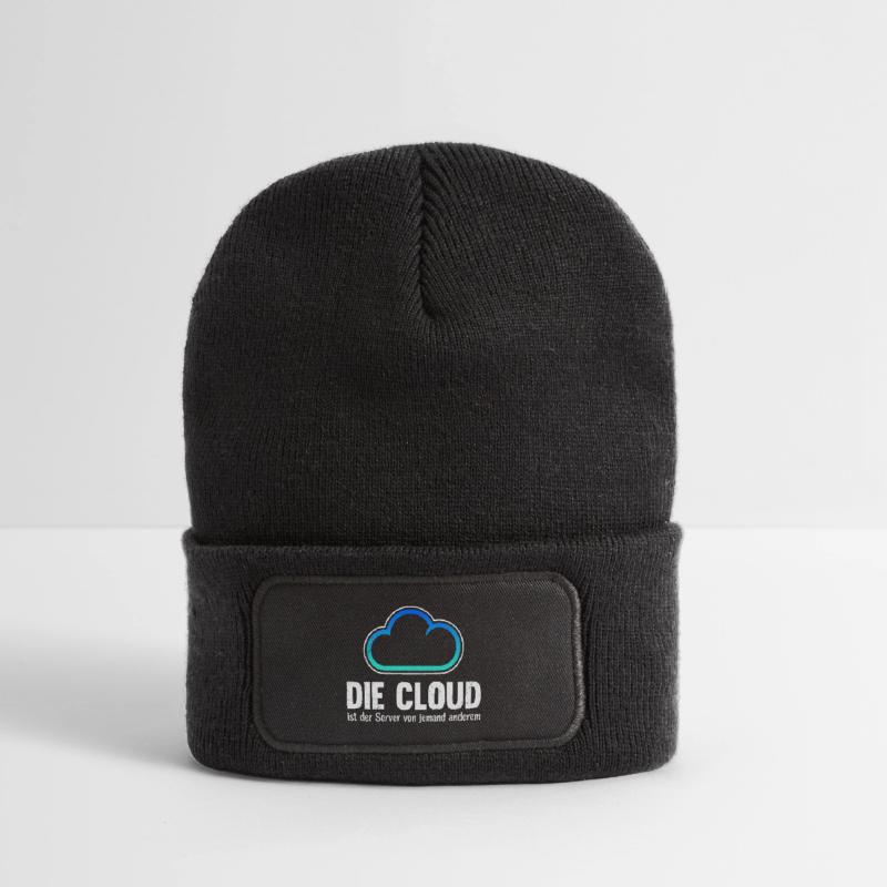Coder THE CLOUD IS SOMEONE ELSE'S SERVER Recycled Patch Beanie