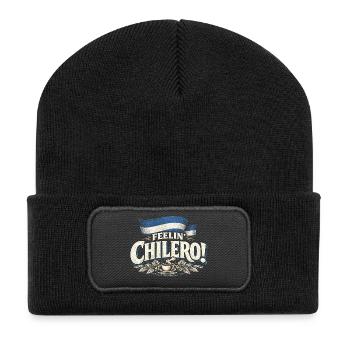 Nicaragua Nicaragisch Feelin Chilero - Recycelte Patch Beanie - Schwarz - Vorne