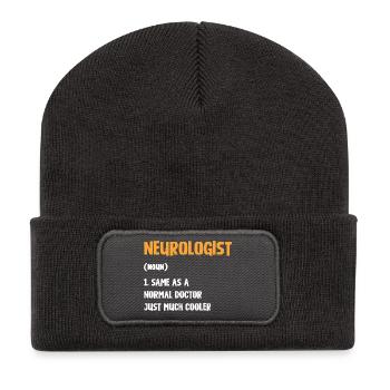 Neurologue disant : Médecin exceptionnel - Beanie recyclé à patch - charbon - Devant