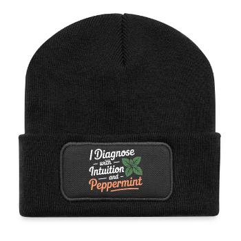 Certified Clinical Phytotherapy Diagnostic Gear - Recycled Patch Beanie - black - Front