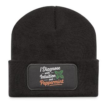 Zertifizierte klinische Phytotherapie-Diagnostikausrüstung - Recycelte Patch Beanie - Dunkelgrau - Vorne