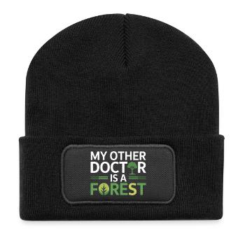 Zertifizierter klinischer Umweltgesundheitsspezialist - Recycelte Patch Beanie - Schwarz - Vorne