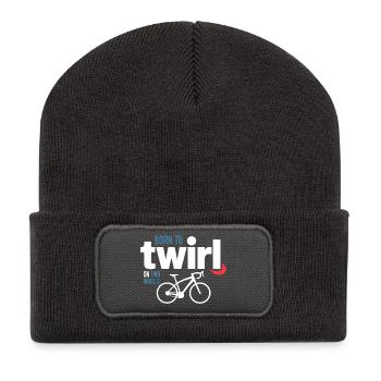 Acrobatie professionnelle à vélo Tourbillon d’élite - Beanie recyclé à patch - charbon - Devant