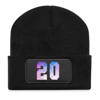 Issue 20 – 20th Anniversary Gift - Recycled Patch Beanie - black - Front