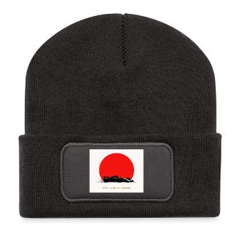 Red Sun Rennwagen: Land der Geschwindigkeit - Recycelte Patch Beanie - Dunkelgrau - Vorne