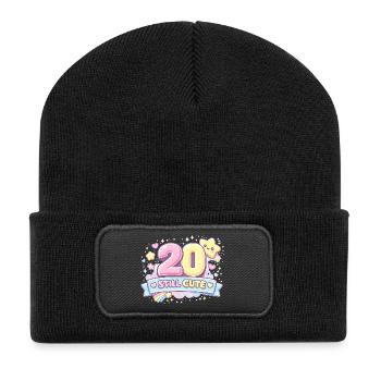 Pastel 20 Toujours mignonne design - Beanie recyclé à patch - noir - Devant