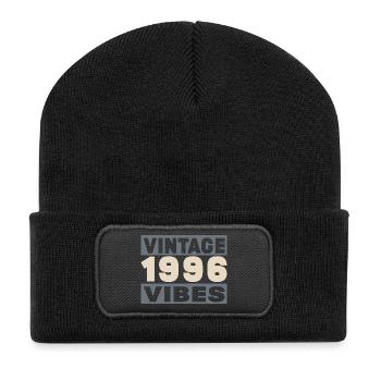 anniversaire 1996 - 30 ans - Beanie recyclé à patch - noir - Devant