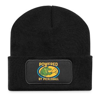 Pickleball propulsé par Joueur drôle de Pickleball - Beanie recyclé à patch - noir - Devant
