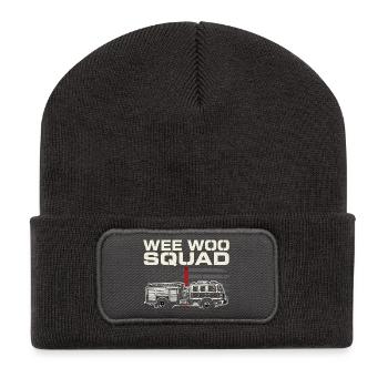 Wee Woo Squad Rescue Service Design - Recycled Patch Beanie - dark grey - Front