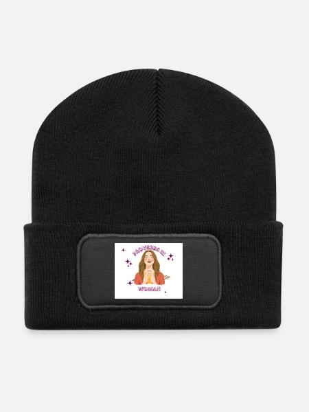 Proverbs 31 Woman Faith Glow - Recycled Patch Beanie - black