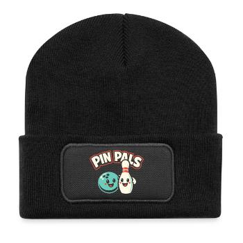 Pin Pals - Recycled Patch Beanie - black - Front
