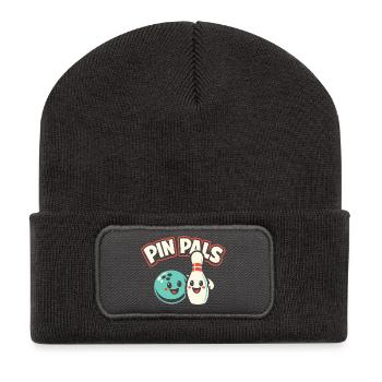 Pin Pals - Recycelte Patch Beanie - Dunkelgrau - Vorne