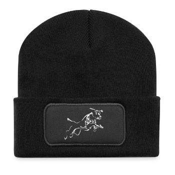 German Shorthair "Black Edition" - Recycled Patch Beanie - black - Front