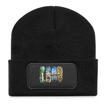 Ohio Travel – Heart of it All & History - Recycled Patch Beanie - black - Front