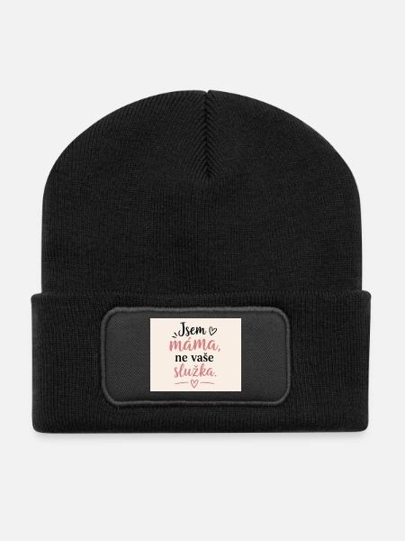 Ich bin Mama, nicht deine Putzfrau - Recycelte Patch Beanie - Schwarz