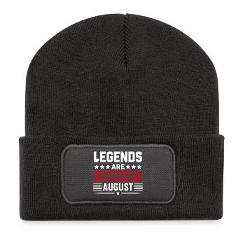 Legends Are Born In August - Recycled Patch Beanie - dark grey - Front