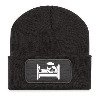 Sleeping Tired - Recycled Patch Beanie - dark grey - Front