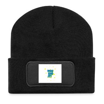 You Did It Victory Stars - Recycled Patch Beanie - black - Front