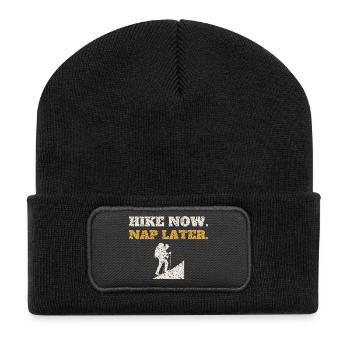 Hike Now Nap Later - Recycled Patch Beanie - black - Front