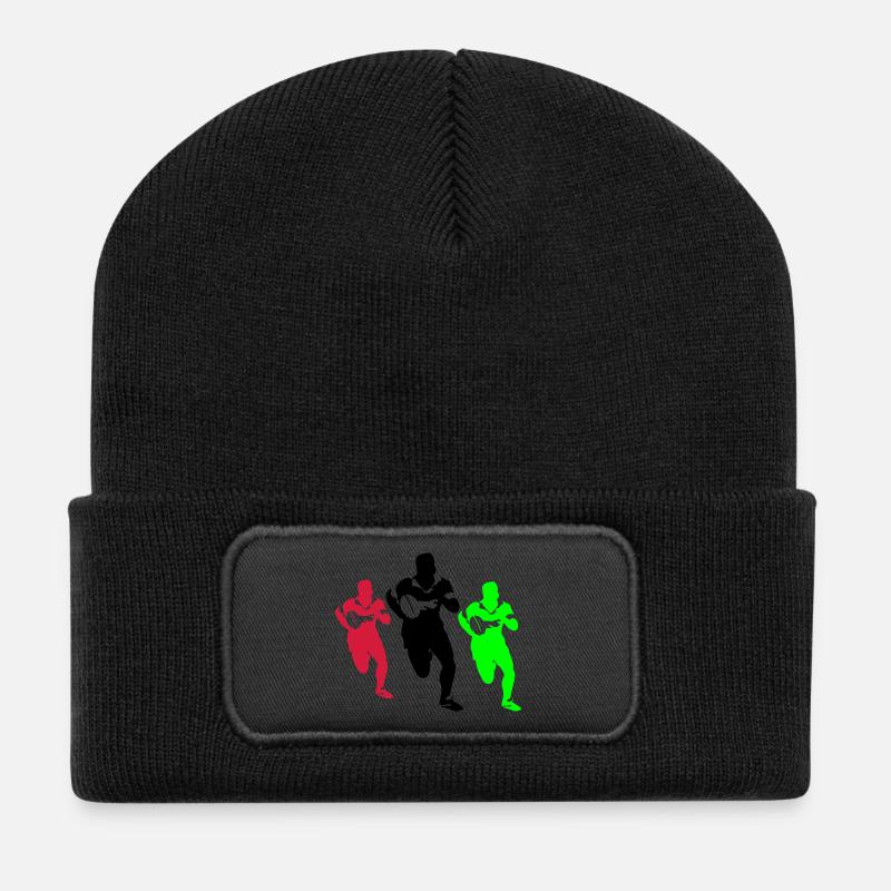 rugby - Recycled Patch Beanie - black