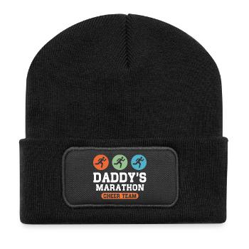 Marathon Cheer Team - Recycelte Patch Beanie - Schwarz - Vorne